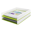 Briefkorb WOW Duo Colour für A4 267x49x336mm weiß/grün metallic Kunststoff Leitz 5361-10-54 Produktbild Additional View 1 S