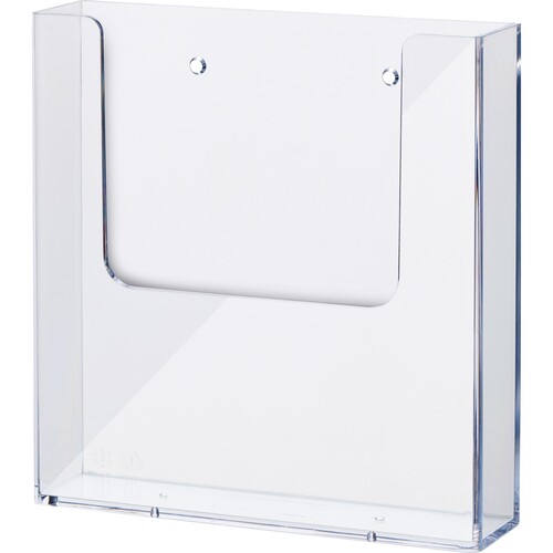 Wand-Prospekthalter 1xA5 162x39x165mm glasklar Helit H23501 Produktbild Front View L