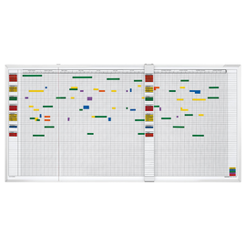 Aktivitätenplaner für 80 Personen 5-Tage Woche 150x100cm Magnetoplan 3703055 magnethaftend beschriftbar weiß Produktbild