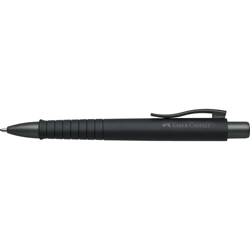 Kugelschreiber POLY BALL Urban XB all black Faber Castell 241190 Produktbild Front View L