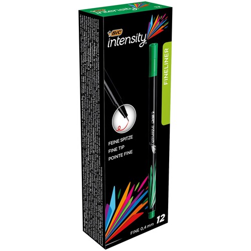 Fineliner Intensity fine 0,4mm grün Bic 942068 Produktbild Additional View 1 L