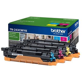 Toner TN243 für DCP-L3500/HL-L3200/ je 1000Seiten schwarz/cyan/magenta/ yellow Brother TN243CMYK (PACK=4 STÜCK) Produktbild