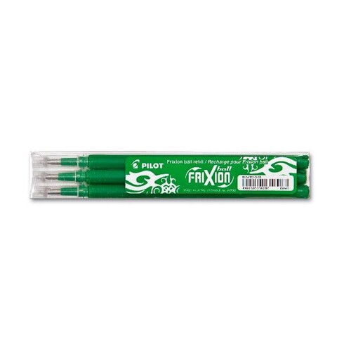 Tintenrollermine Frixion Ball BLS-FR7-S3 0,4mm grün 3er-Set Pilot 2261004F (PACK=3 STÜCK) Produktbild Front View L