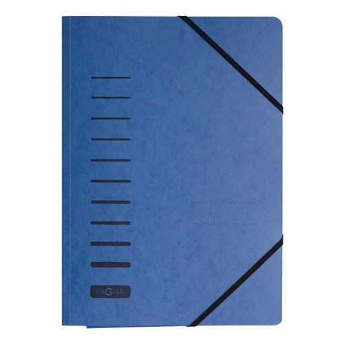 Eckspanner mit 3 Klappen A4 für 250Blatt blau RC-Karton Pagna 24007-02 Produktbild