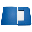 Sammelmappe mit 3 Klappen A4 bis 150Blatt blau Karton Produktbild Additional View 1 S