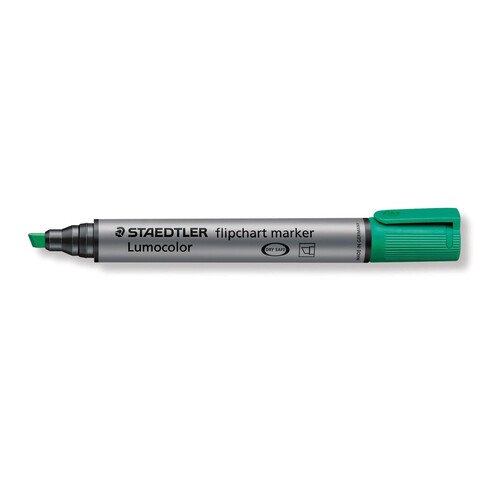 Flipchartmarker Lumocolor 356 2mm Keilspitze grün Staedtler 356 B-5 Produktbild Front View L