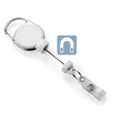 Ausweishalter mit Clip und JoJo Extra Strong weiß Durable 8329-02 mit Druckknopf Produktbild
