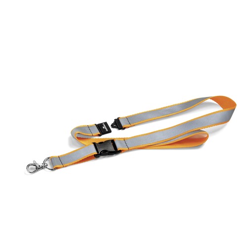 Textilband RELECT SECURE 20mm x 53cm mit Sicherheitsverschluß Durable 8692-09 reflektierend orange Produktbild Front View L