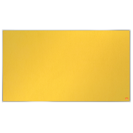 Textil-Pinnwand Impression Pro Widescreen 40" 89x50cm gelb Nobo mit Aluminiumrahmen 1915430 Produktbild
