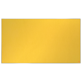 Textil-Pinnwand Impression Pro Widescreen 55" 122x69m gelb Nobo mit Aluminiumrahmen 1915431 Produktbild