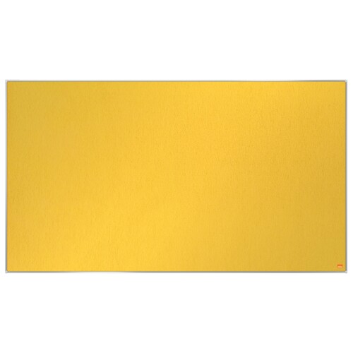 Textil-Pinnwand Impression Pro Widescreen 55" 122x69m gelb Nobo mit Aluminiumrahmen 1915431 Produktbild