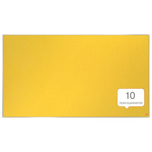 Textil-Pinnwand Impression Pro Widescreen 55" 122x69m gelb Nobo mit Aluminiumrahmen 1915431 Produktbild Additional View 2 L