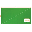 Textil-Pinnwand Impression Pro Widescreen 55" 122x69cm grün Nobo mit Aluminiumrahmen Nobo 1915426 Produktbild Additional View 3 S