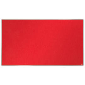 Textil-Pinnwand Impression Pro Widescreen 55" 122x69cm rot Nobo mit Aluminiumrahmen 1915421 Produktbild