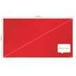 Textil-Pinnwand Impression Pro Widescreen 55" 122x69cm rot Nobo mit Aluminiumrahmen 1915421 Produktbild Additional View 3 S