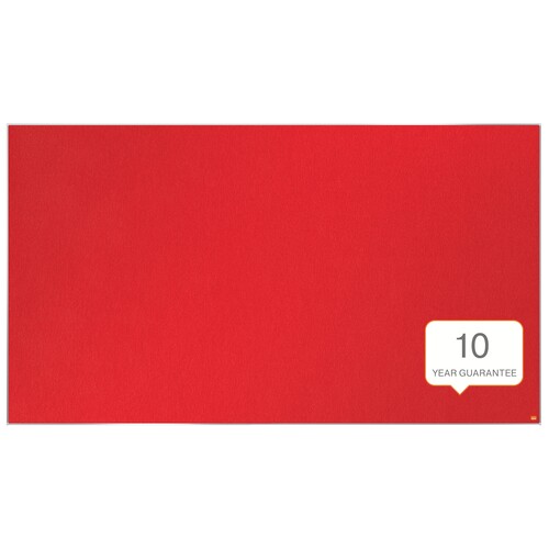Textil-Pinnwand Impression Pro Widescreen 85" 188x106cm rot Nobo mit Aluminiumrahmen 1915423 Produktbild Additional View 2 L