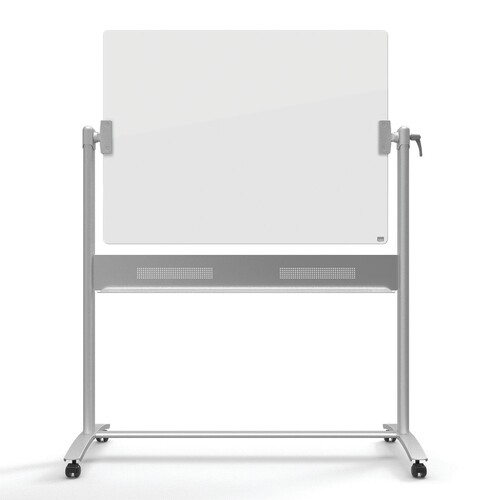 Stativ-Drehtafel Impression Pro mobil 120x90 cm Glas Nobo 1903943 weiß 1903943 Produktbild Front View L