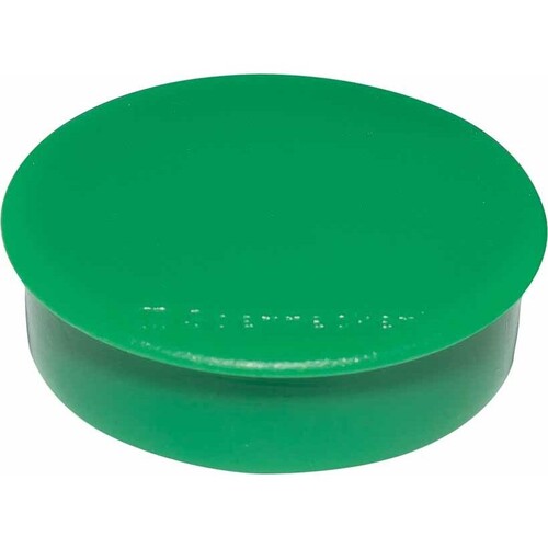 Haftmagnete ø 38mm 2500g Haftkraft grün (SCH=10 STÜCK) Produktbild Front View L
