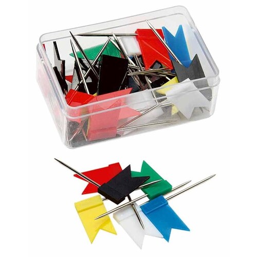 Markierfähnchen 25mm farbig sortiert 1098 (PACK=25 STÜCK) Produktbild Front View L