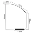 Schreibtischleuchte LED TIMELIGHT mit Standfuß schwarz Unilux 400110241 Produktbild Additional View 3 S