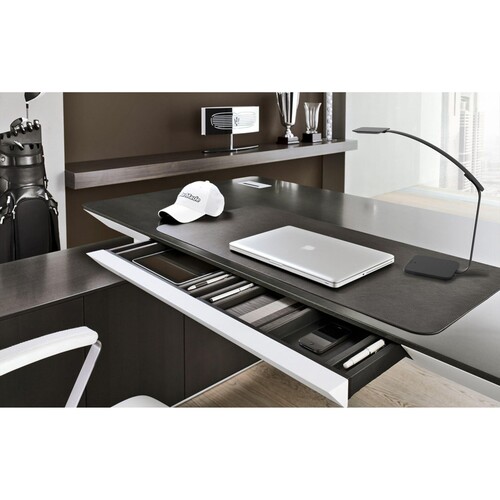 Schreibtischleuchte LED TIMELIGHT mit Standfuß schwarz Unilux 400110241 Produktbild Additional View 6 L