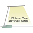 Tischleuchte LED POPY mit Glasfuß dimmbar weiß Unilux 400124478 Produktbild Additional View 4 S