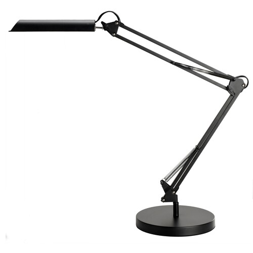 Schreibtischleuchte LED SWINGO dimmbar mit Standfuß Unilux Leuchten Lampen bei und Klemmfuß kaufen und | schwarz 400093838