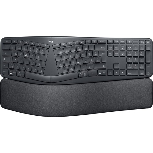 Tastatur Keyboard Ergo Wireless K860 schwarz Logitech 920-009167 Produktbild Additional View 1 L