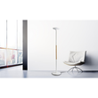 Stehleuchte LED PRYSKA dimmbar weiss/buche Unilux 400110157 Produktbild Additional View 4 S