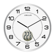 Wanduhr TEMPUS Quarzuhr Ø 30,5cm Gehäuse grau Kunststoff Unilux inklusive 1x AA Batterie 400094592 Produktbild