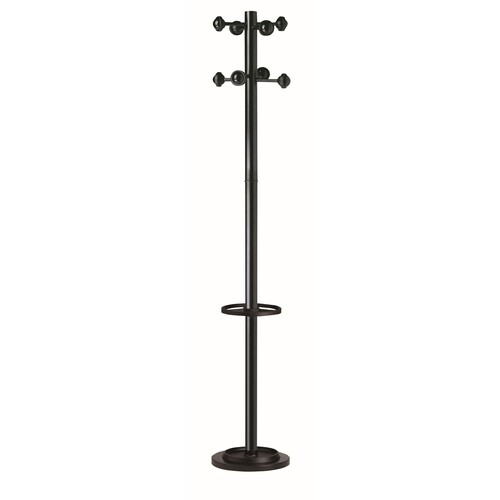 Garderobenständer ACCUEIL mit 8 Haken Höhe 175cm schwarz Unilux 100340694 Produktbild Front View L