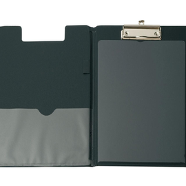 Klemmbrett mit Deckel A4 mit Durch- schreibeschutz schwarz Karton Maul mit Folienüberzug 23396-90 Produktbild
