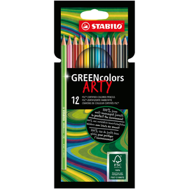 Farbstifte GREENcolors ARTY sortiert Stabilo 6019/12-1-20 (PACK=12 STÜCK) Produktbild