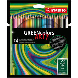 Farbstifte GREENcolors ARTY sortiert Stabilo 6019/24-1-20 (PACK=24 STÜCK) Produktbild