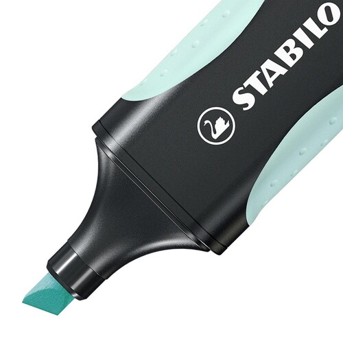 Textmarker Boss Green 6070 2-5mm Keilspitze Pastel zartes türkis Stabilo 6070/113 Produktbild Additional View 2 L