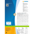 Etiketten PREMIUM Inkjet+Laser+Kopier 70x36mm auf A4 Bögen weiß permanent Herma 4633 (PACK=4800 STÜCK) Produktbild Additional View 1 S