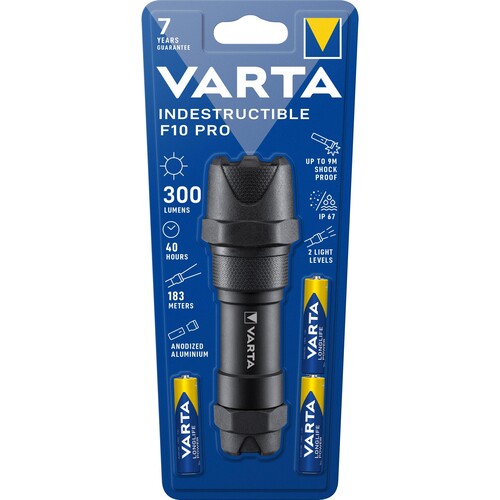 Taschenlampe Professional Line LED Varta Indestructible 300lm inkl. Batterien 3x Micro AAA 18710 Produktbild Additional View 1 L