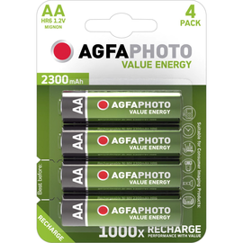 Akku Mignon AA NiMH 1,2V 2300mAh AgfaPhoto HR06 (PACK=4 STÜCK) Produktbild