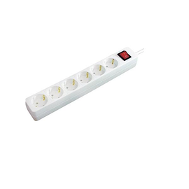 Steckdosenleiste 6-fach 1,4m Kabel weiß mit Schalter BAT 1550620416 Produktbild