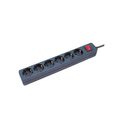 Steckdosenleiste 6-fach 1,4m Kabel schwarz mit Schalter BAT 1550600416 Produktbild