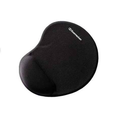Mousepad Memory Foam mit Handgelenk- kauflage schwarz Soennecken 3784 Produktbild Front View L