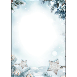 Weihnachts-Motiv-Papier A4 90g Snow Star Sigel DP312 (PACK=25 BLATT) Produktbild
