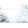 Weihnachts-Briefumschläge DIN lang 90g Snow Star Sigel gummiert DU312 (PACK=25 STÜCK) Produktbild