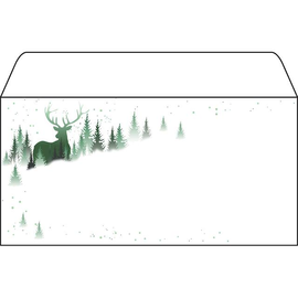 Weihnachts-Briefumschläge DIN lang 90g Christmas Forest Sigel gummiert DU284 (PACK=25 STÜCK) Produktbild