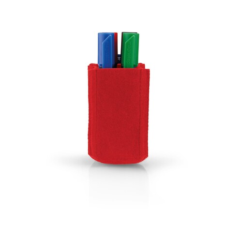 Stiftehalter Tray SMALL 6x10x6cm magnethaftend rPET-Filz rot Magnetoplan 1227606 Produktbild Additional View 1 L