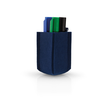 Stiftehalter Tray SMALL 6x10x6cm magnethaftend rPET-Filz blau Magnetoplan 1227614 Produktbild Additional View 2 S