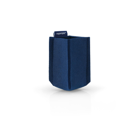 Stiftehalter Tray SMALL 6x10x6cm magnethaftend rPET-Filz blau Magnetoplan 1227614 Produktbild