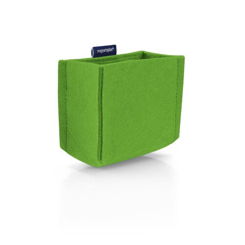 Stiftehalter Tray MEDIUM 13x10x6cm magnethaftend rPET-Filz grün Magnetoplan 1227705 Produktbild
