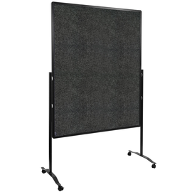 Moderationswand PREMIUM+ mobil 150x120cm anthrazit filzbespannt Legamaster 7-204610 Produktbild