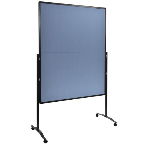 Moderationswand PREMIUM+ klappbar mobil 150x120cm blaugrau filzbespannt Legamaster 7-205210 Produktbild Additional View 1 L